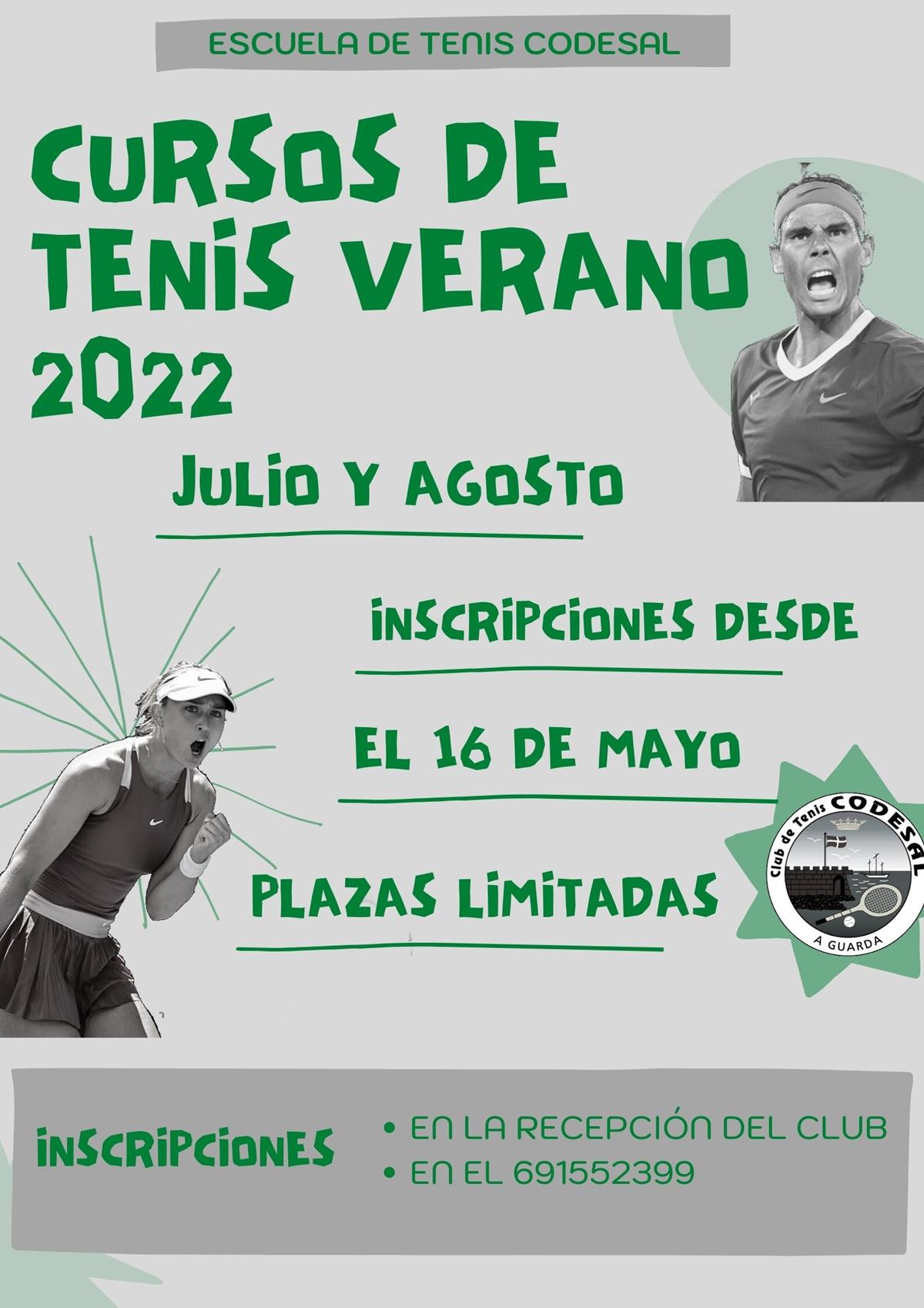 Curso de tenis verano 2022 – Julio y Agosto