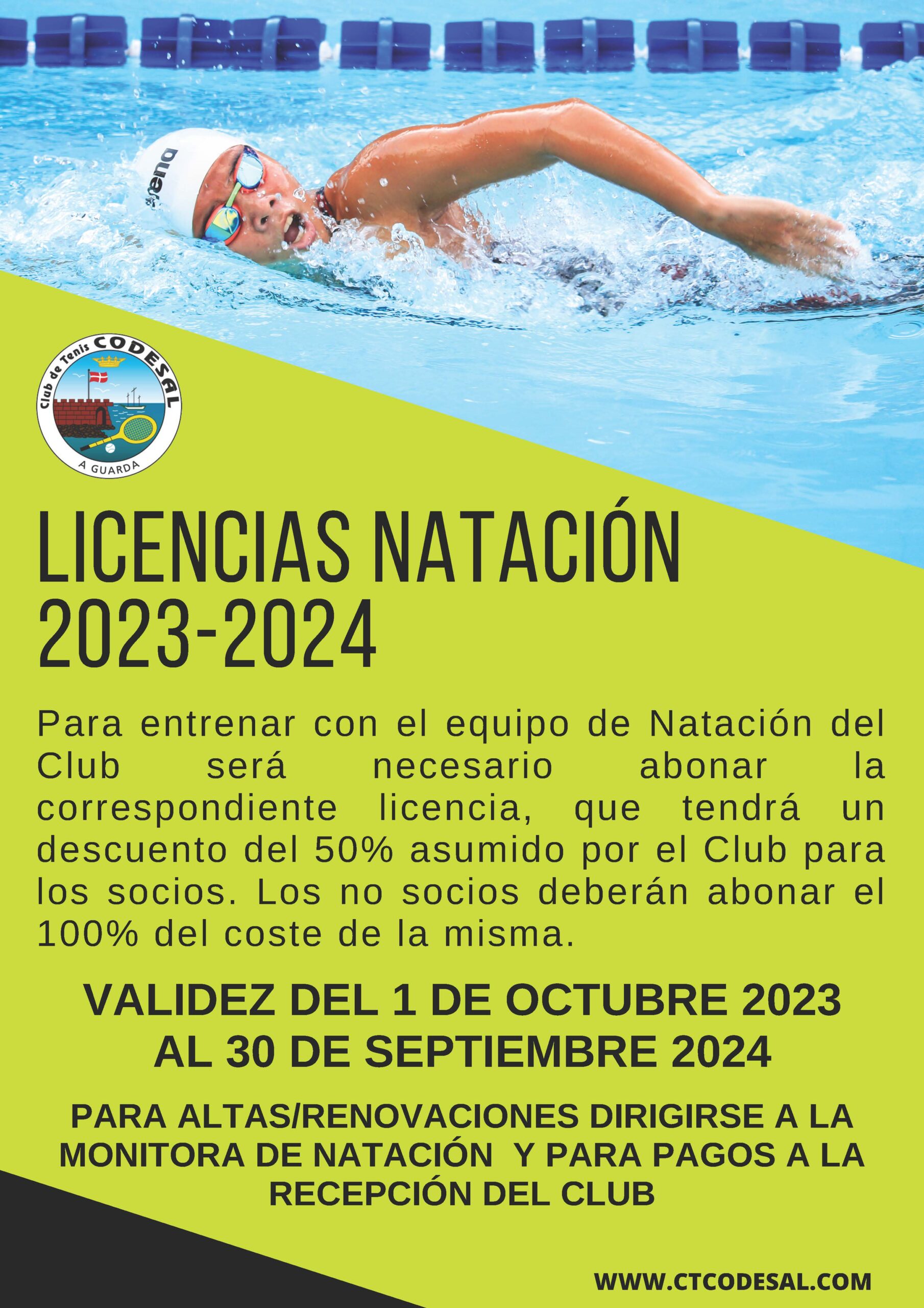 Licencias natación 2023-2024
