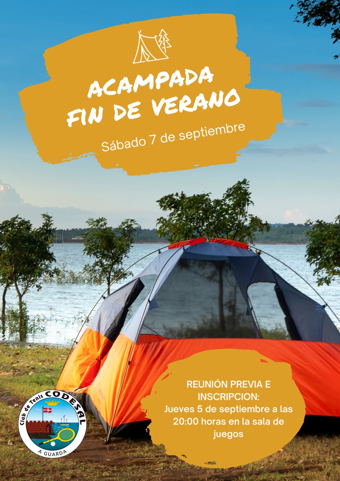 Acampada fin de verano el sábado 7 de septiembre 2024