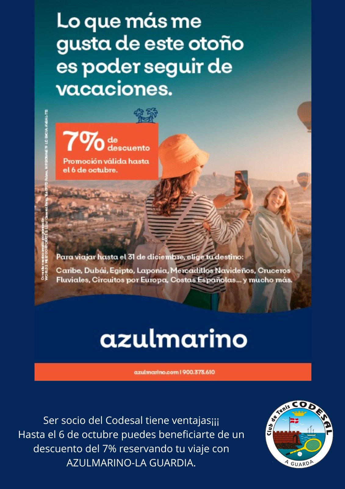 Hasta el 6 de octubre 7% de descuento