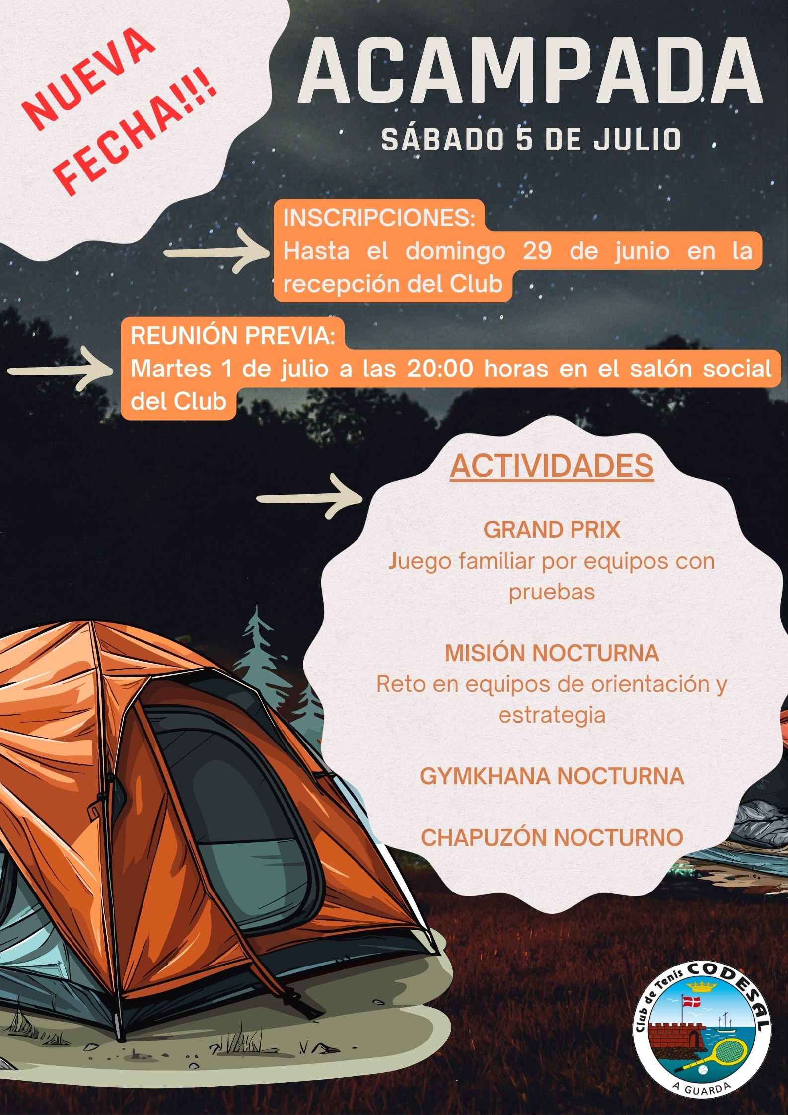 Acampada Club de Tenis Codesal 2025!